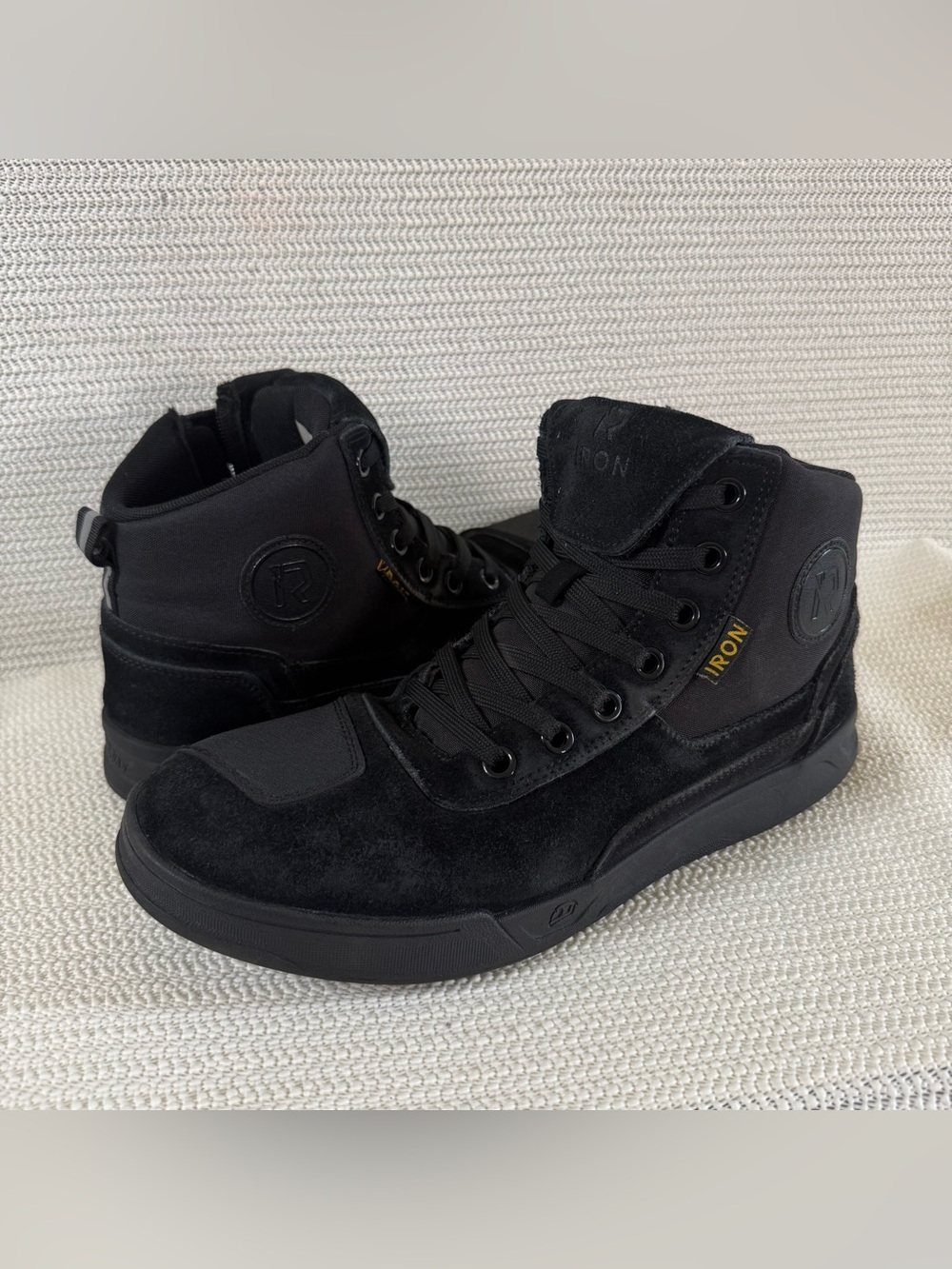 RIDEIRON MS6002 Men’s Size 11 Black Motorcycle Riding Shoes High Top Boots